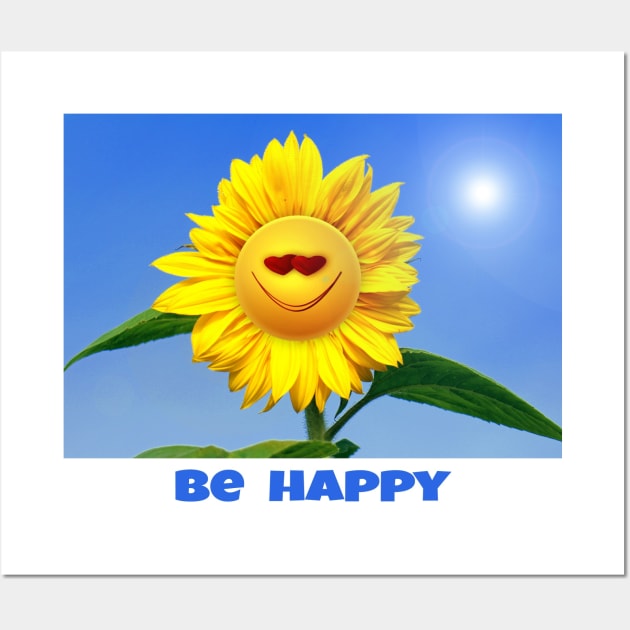 Be Happy Wall Art by ajay24h